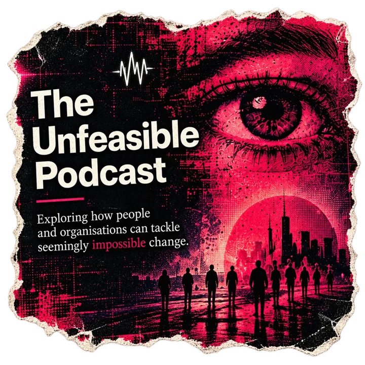 The Unfeasible Podcast artwork on torn paper.